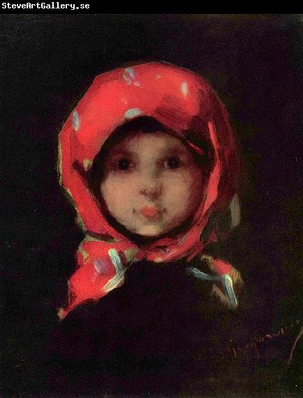 Nicolae Grigorescu Portrait of a little girl